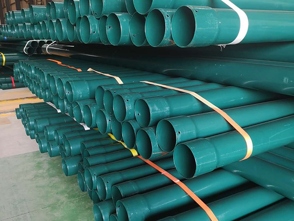 礦用涂塑鋼管以鋼管為基管，外壁涂裝高附著力、抗沖擊性